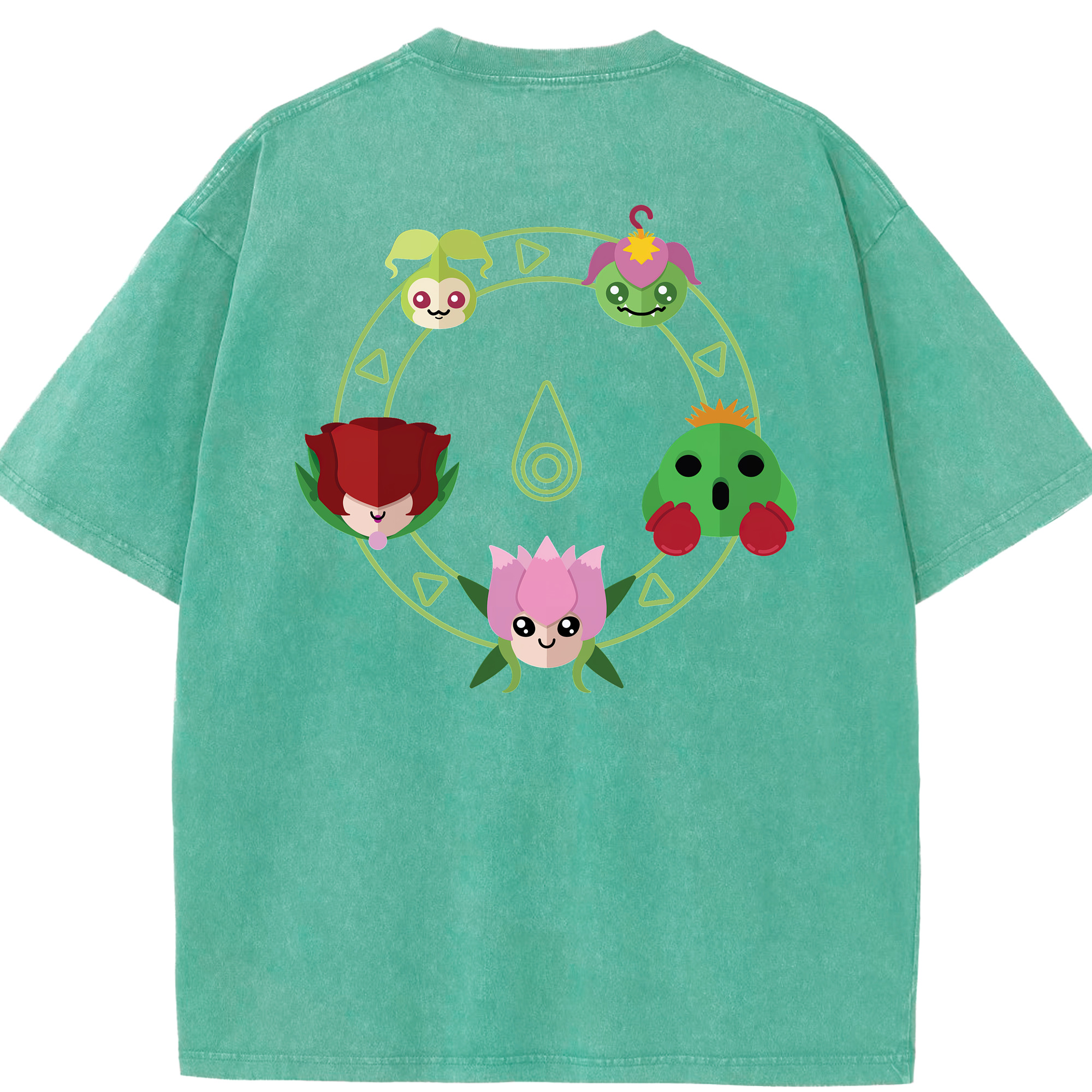 （画像用） Digimon デジタルモンスター/デジモン 綿100% ヴィンテージ風 半袖Tシャツ（背面プリント）